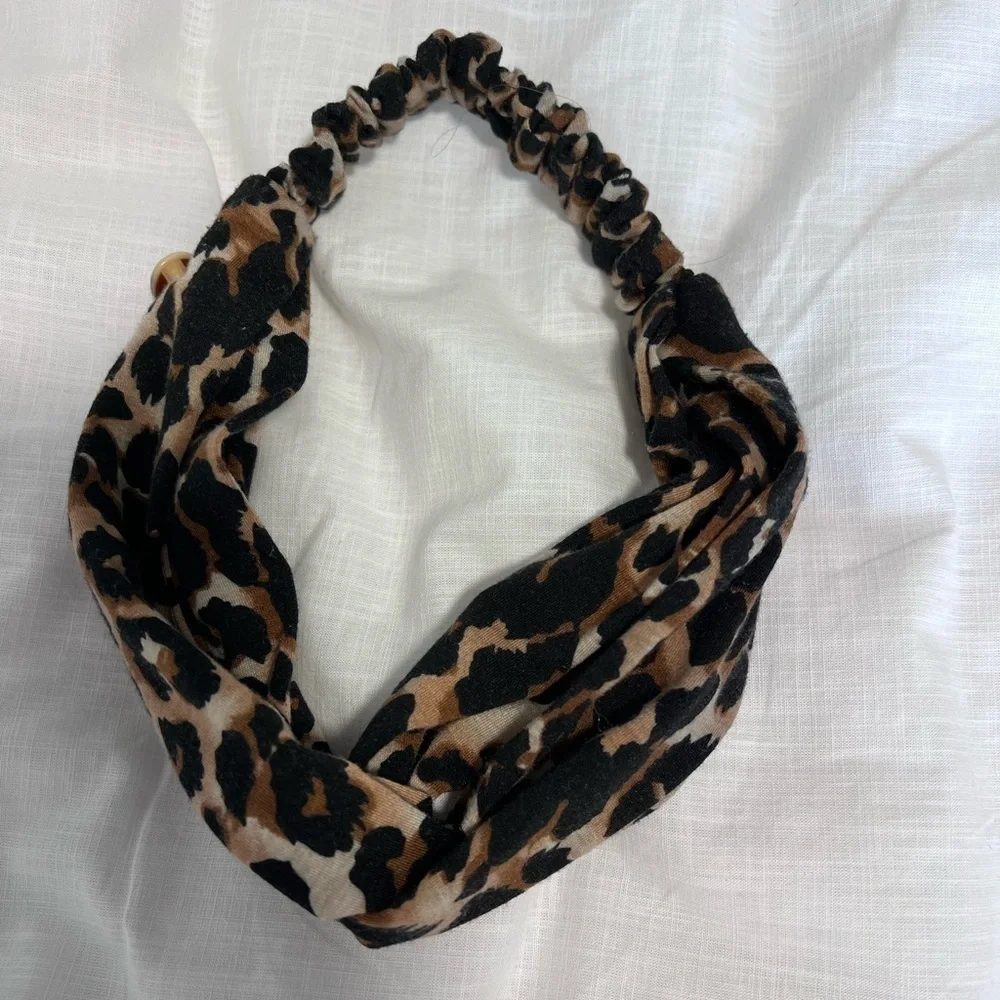 Leopard Print Knotted Headband